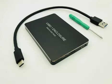 Корпус для SSD USB-C USB3.1 Type-C на 2 порта MSATA SSD Raid 0 1 PM Корпус для мобильного жесткого диска корпус Корпус для HDD адаптер 3030 3050
