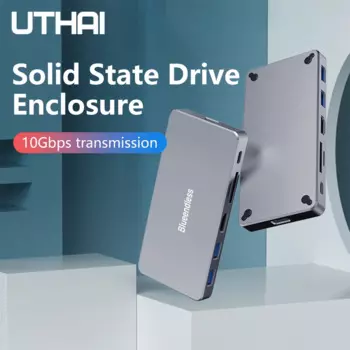 Корпус для жесткого диска M.2 SATA/NVMe, Стыковочная станция 7 в 1, Type-C на HDMI, USB 3,1, корпус для твердотельного диска, слот для карт SD/TF