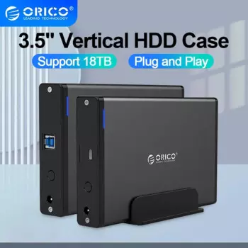 Корпус для жесткого диска ORICO 3,5 дюйма Type-C и USB3.0 Корпус для жесткого диска SATA-USB 3.1 Внешний считыватель жесткого диска для жесткого диска 2,5/3,5 дюйма