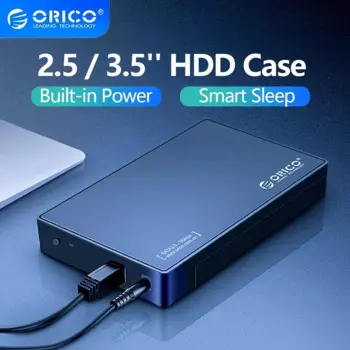 Корпус ORICO 2,5 3,5-дюймового жесткого диска Корпус внешнего жесткого диска SATA-USB3.0 5 Гбит/с HDD Box для 2,5 3,5 SSD Черный корпус без инструментов