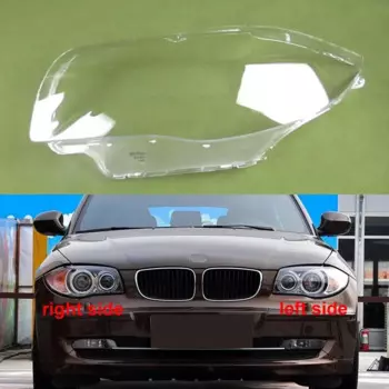 Корпус передней фары для BMW E81, E82, E87, E88 2004-2011, прозрачная крышка налобного фонаря, объектив из оргстекла, замена оригинального абажура