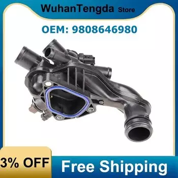 Корпус Водяного отверстия термостата 1336Z6 11537534521 9808646980 подходит для Mini Cooper Citroen C4 C3 DS3 Picasso DS3 Peugeot R56 R55