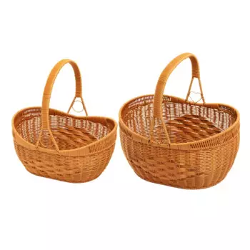 Корзина для пикника, корзина для рук, корзина для сбора, плетеная корзина для детского праздника,