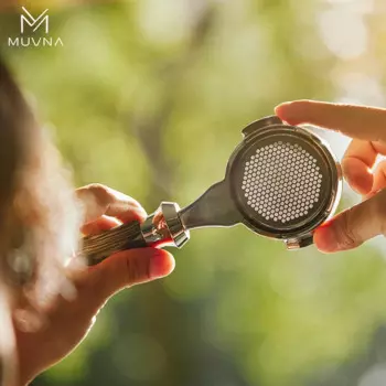 Корзина для портафильтра NUVNA, 58 мм, кофейный фильтр с крылышками-тени — подходит для кофе 18 грамм для эспрессо-машин 58 мм — нержавеющая сталь 304