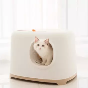 Кошачий дом, полностью закрытый кошачий наполнитель, песочный ящик, тип ящика, туалет для кошек, дезодорирующая подставка для котят, поднос для кошачьего туалета против брызг