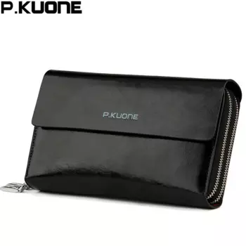 Кошелек мужской, длинный из натуральной кожи