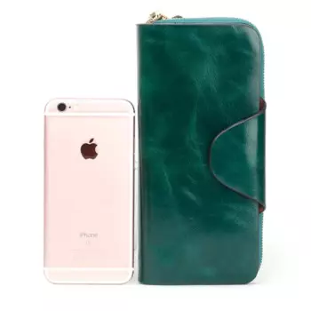 Кошелек женский из натуральной кожи с RFID-защитой