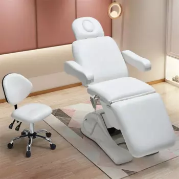 Косметическая кровать, Электрический косметологический стул, трехсекционный стол для наращивания ресниц с USB