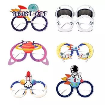 Космические бумажные очки для праздника