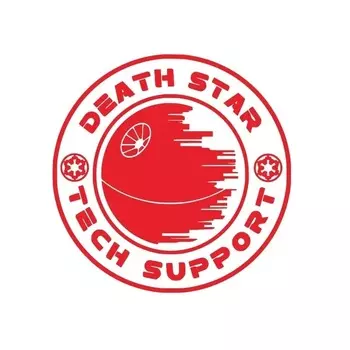Космические войны Death Star Tech Поддержка виниловой художественной наклейки Окно автомобиля Бутылка с водой Декор Звезда смерти Наклейка на стену для мальчиков 15 см ПВХ KK