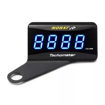Koso Тахометр для лодки Мини RPM метр norxi цифровой квадратный ЖК-дисплей Тахометр двигателя гоночный мотоцикл со стентами