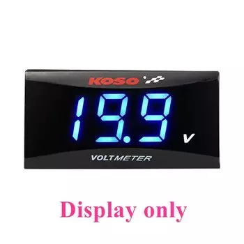 Koso Вольтметр для мотоцикла, цифровой дисплей, вольтметр, автомобильный вольтметр, Измеритель Панели