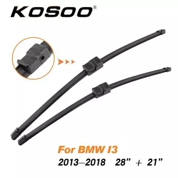 KOSOO для BMW i3 28 "+ 21" 2013 2014 2015 2016 2017 2018 автомобильные стеклоочистители натуральный каучук аксессуары для очистки лобового стекла