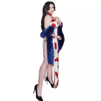 Косплей Хэллоуин костюмы Чонсам с накидкой для женщин и взрослых