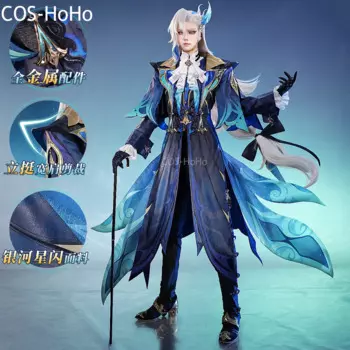 Косплей костюм COS-HoHo Genshin Impact Neuvillette, костюм судьи, великолепный красивый костюм для косплея, Хэллоуин, искусственный костюм для ролевых игр для мужчин