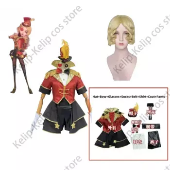 Косплей-костюм маскарадный женский с париком, красное пальто, униформа, женский сексуальный костюм на карнавал, Хэллоуин