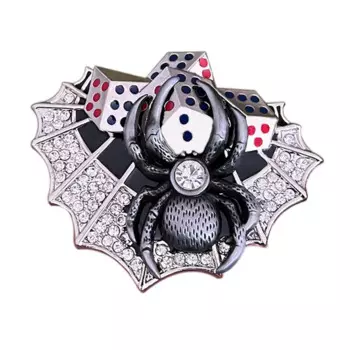 Кости паук камень ремень пряжка панк стиль