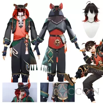 Костюм Аниме для косплея, одежда для ролевых игр, Униформа, пальто, брюки, парик, костюм для мужчин