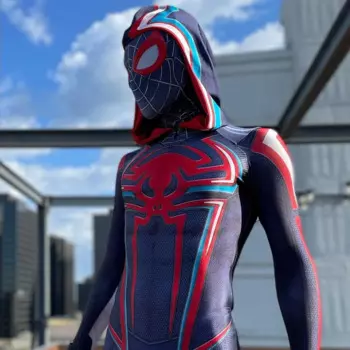 Костюм Человека-паука Майлза Моралеса 2099 года, комбинезон Зентаи для косплея, боди из спандекса, костюм на Хэллоуин, суперVerse Майлз Моралес для взрослых