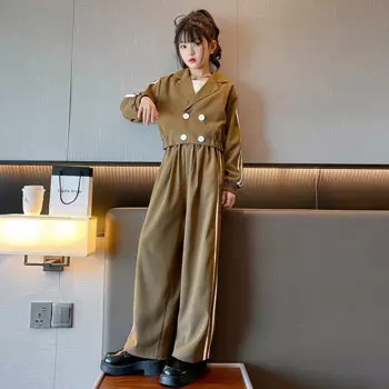 Костюм детский в полоску, с жилетом и брюками