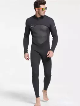 Костюм для дайвинга 7 мм для мужчин и женщин, утолщенный и плюшевый теплый костюм унисекс на молнии спереди для рыбалки и охоты, костюм для дайвинга с капюшоном