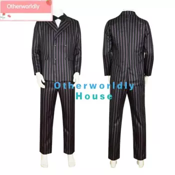Костюм для косплея аниме adдамс Гомез, полный комплект мужской одежды, костюм с брюками и рубашкой, костюм на Хэллоуин, яркий костюм для карнавала