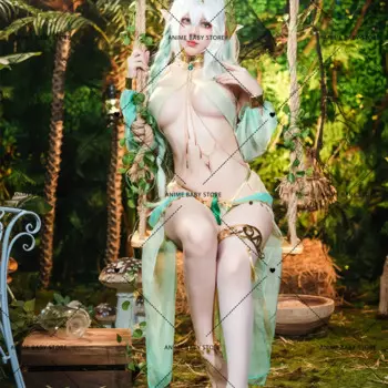 Костюм для косплея аниме геншин ударьида, костюм для косплея Сумеру дендро, Бог нахида, большой лорд рукхадевы, нахида, костюм на Хэллоуин