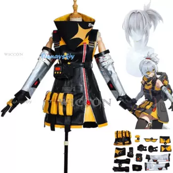 Костюм для косплея аниме Zenless Zone Zero Soldier 11, парик, платье, Униформа, полный комплект, женский сексуальный костюм на Хэллоуин, карнавал