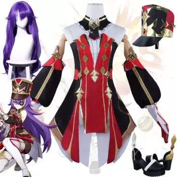 Костюм для косплея chevuse Game Genshin Impact, костюм для косплея, Униформа, парик, туфли, костюмы на Хэллоуин, карнавальные костюмы, женский костюм