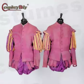 Костюм для косплея Cosplaydiy в средневековом стиле, костюм для косплея королевы тадора, королей, эпохи Возрождения, костюм из топа и брюк