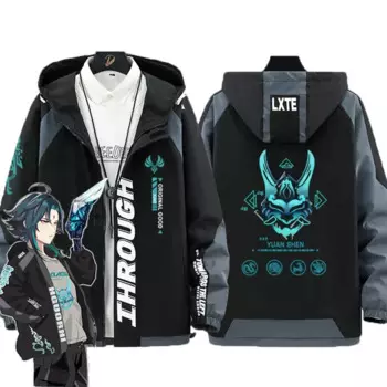 Костюм для косплея Game Genshin Impact Xiao Zhongli, тонкая верхняя одежда, модная короткая повседневная куртка, пальто для мужчин, трендовая толстовка с капюшоном
