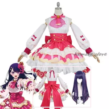 Костюм для косплея Hoshino Ai пения, аксессуары в виде короны, одежда для ролевых игр OSHI NO KO, для Хэллоуина, карнавала, женский костюм, новая кожа