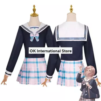 Костюм для косплея игры Idolm @ Ster сакураги Мано японская школьная форма Jk клетчатая юбка женский сексуальный кавайный костюм на Хэллоуин