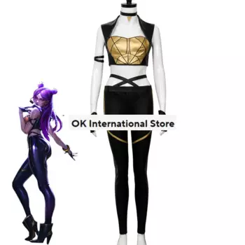Костюм для косплея игры KDA, костюм на Хэллоуин KDA Kaisa, костюм мечтателя KDA, полный комплект K/DA Group, персонаж LOL, Cos с перчатками