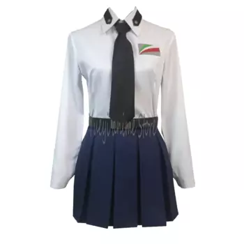 Костюм для косплея из аниме «Мечта», женское платье, топ + юбка + галстук, костюм на Хэллоуин, карнавальные костюмы