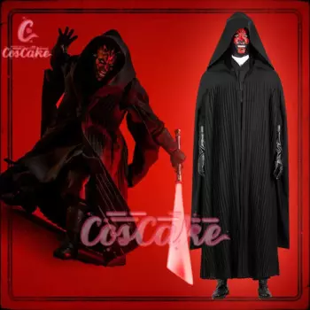 Костюм для косплея из фильма Darth Maul, черные костюмы, мужские костюмы на Хэллоуин, карнавальные костюмы