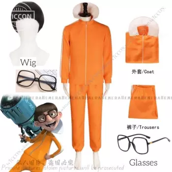 Костюм для косплея из векторного фильма оранжевые брюки Jakect комплект одежды из парика в форме гриба причудливый костюм на Хэллоуин женский костюм векторный