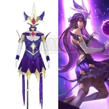 Костюм для косплея LOL из игры Syndra Star Guardian Magica, костюм для косплея на Хеллоуин, костюм для вечеринки на заказ, бесплатная доставка
