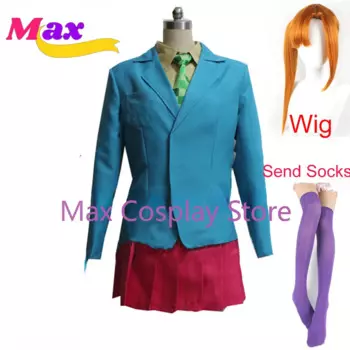 Костюм для косплея макси из игры чидуин Сара, милая школьная форма Jk, искусственный парик, костюм на Хэллоуин, изготовление на заказ