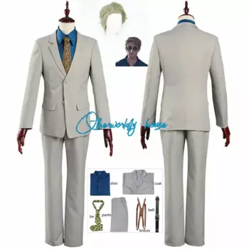 Костюм для косплея Nanami Kento, костюм для косплея аниме, костюм джутсу кайсена, мужской костюм, рубашка, брюки, ремешок, галстук, костюм для парика