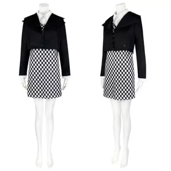 Костюм для косплея по мотивам фильма «среду», платье, пальто, наряды, Хэллоуин, карнавальный костюм для взрослых женщин и девочек