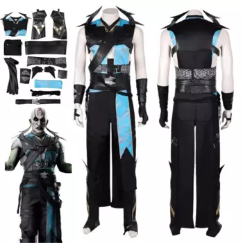 Костюм для косплея Quan Chi Mortal Kombat, фантастический костюм, Маскировка для взрослых, мужская форма, наряды для ролевых игр, одежда для Хэллоуина, карнавала, вечеринки