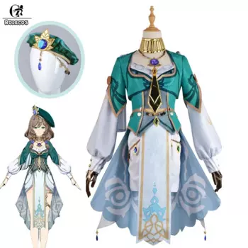 Костюм для косплея ROLECOS Genshin Impact Lisa, костюм для косплея из игры Genshin Lisa, костюм для косплея под затенением, Женский костюм для вечеринки