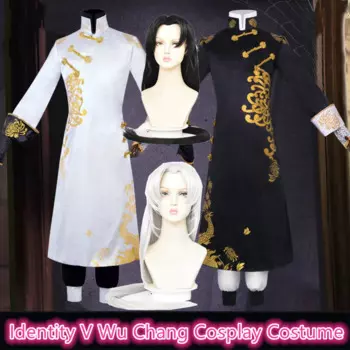 Костюм для косплея с персонажем из игры «V Wu Chang», рождественские белые костюмы на Хэллоуин, одежда для косплея Ву Чан