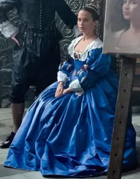 Костюм для косплея Софии из фильма «тюльпан», бальное платье синего цвета в стиле барокко эпохи Возрождения, элегантное вечернее Ретро-платье в стиле барокко
