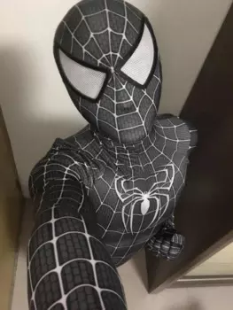 Костюм для косплея Symbiote черный Райми Человек-паук, комбинезон из спандекса с 3D-принтом Супергероя человека-паука зентай, костюм на Хэллоуин