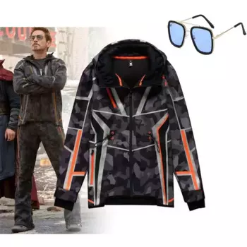 Костюм для косплея Тони, железный мужской повседневный свитшот, брюки, камуфляжная толстовка с капюшоном, куртка, очень многоразовая версия