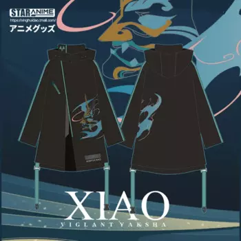 Костюм для косплея Xiao Genshin Impact, длинная стильная куртка, модное пальто, толстовка, худи, костюм на Хэллоуин, женская и Мужская накидка