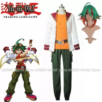 Костюм для косплея Yu-gi-oh ARC-V Yuya Sakaki clothing cos из ткани, парик любого размера