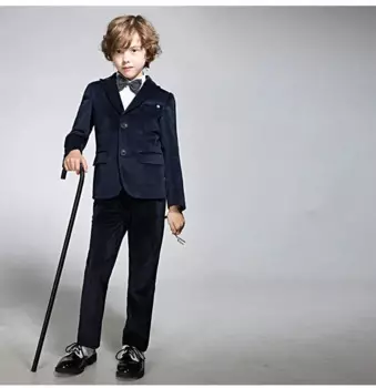 Костюм для мальчиков из 3 предметов детская одежда с галстуком-бабочкой костюм шафера из жакета и брюк торжественные костюмы для мальчиков